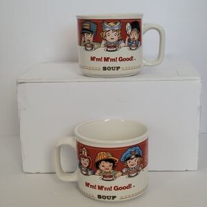 1997 Campbell's Soup ceramic mugs by Westwood Set Of 2